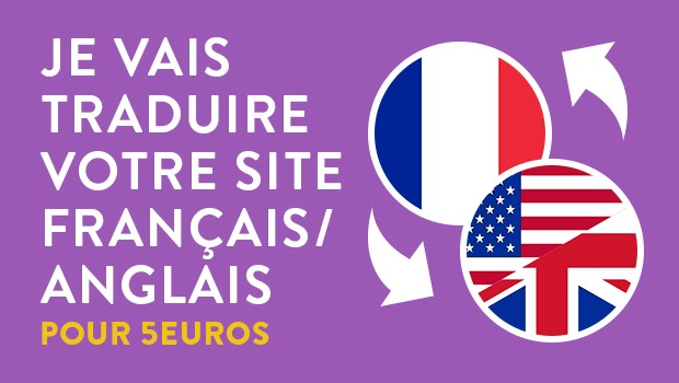 Je vais traduire votre site WordPress Anglais/Français