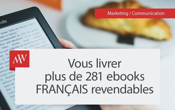Je vais vous livrer 281 EBooks en FRANÇAIS REVENDABLES