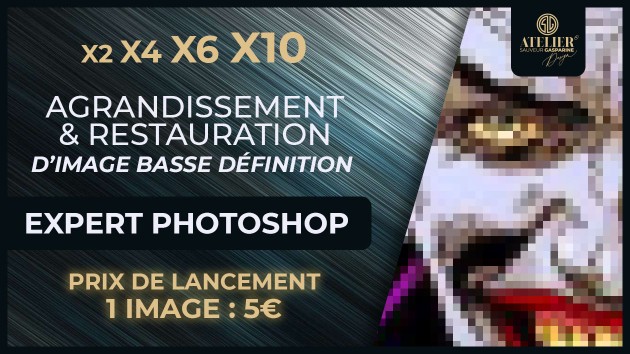 Je vais agrandir et restaurer l'image faible qualité de votre choix en ...