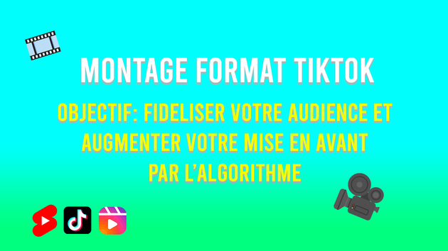 Je vais monter et modifier vos vidéos au format TikTok/IG Reels/YTB