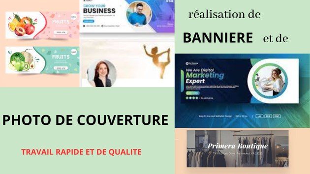 Je vais créer votre bannière publicitaire web ou de réseau social par ...