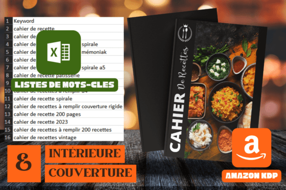 Je vais faire un cahier de recettes - livre de cuisine par KDP_Fr