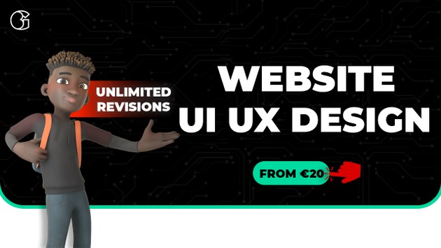 I will make your modern UI/UX website layout or your website design for ...