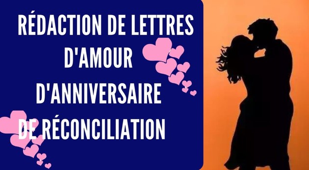 Je vais vous rédiger vos lettres d'amour, d'anniversaire et de