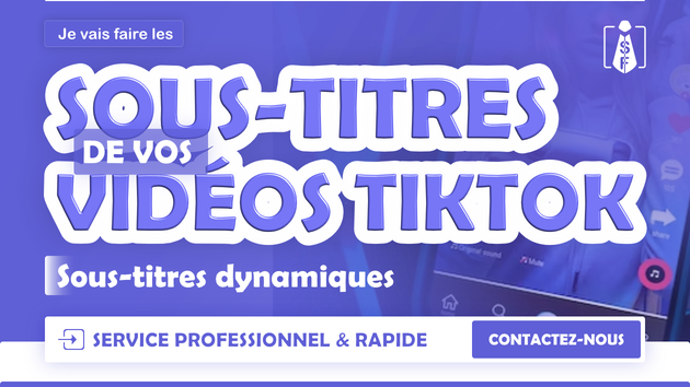 Je vais faire des sous-titres dynamiques sur vos TikToks par Skillflex