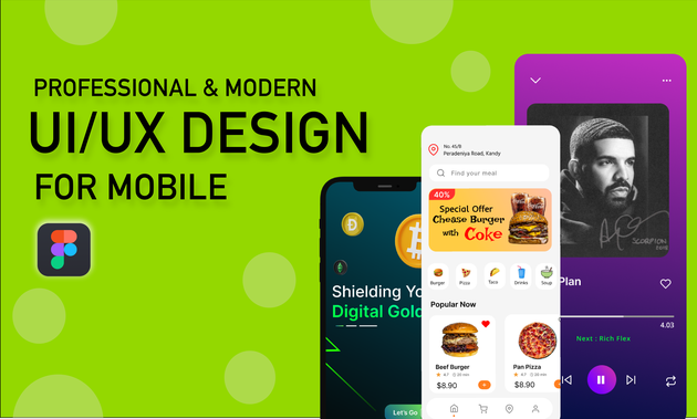 I will creative modern ui design for your mobile application by heshanw