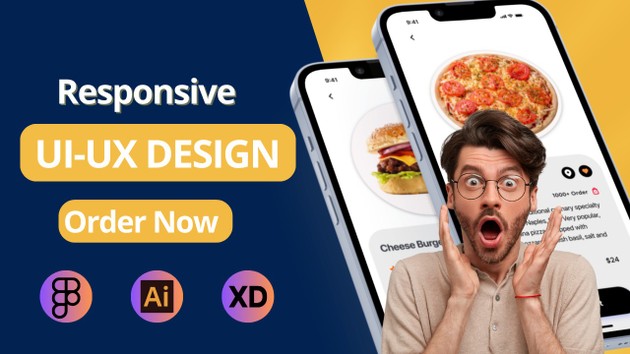 I will design your unique responsive amazing UI UX for mobile app by ...