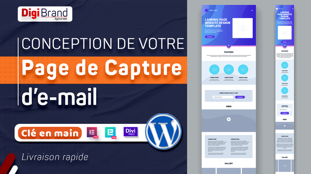 Je vais créer une page de capture d'email avec elementor ou divi sur ...