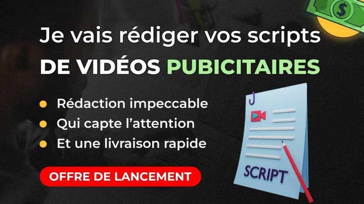 Je vais rédiger votre script vidéo publicitaire par Ari_Copywriter
