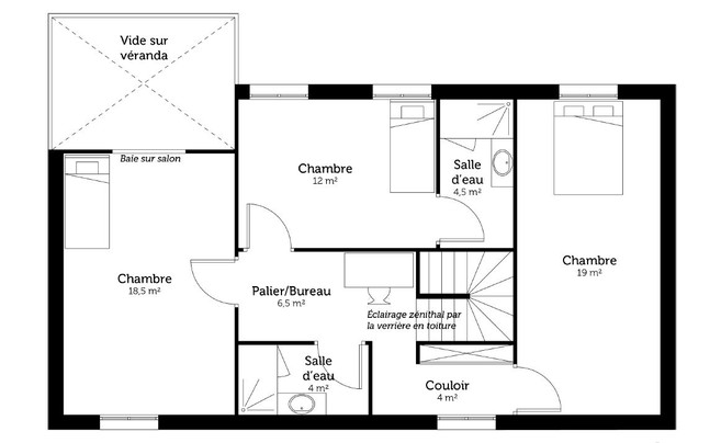 Je vais dessiner un plan de maison en 2D pour votre projet de
