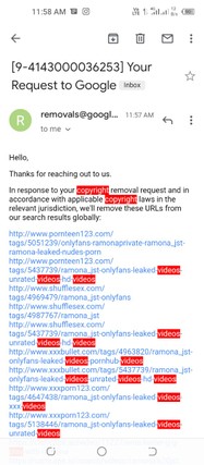 I will remove leaked onlyfans content under dmca by Kindsoul72