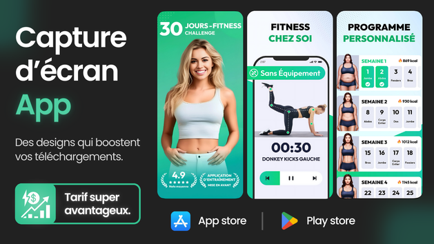 Je vais créer des captures d'écran pour votre application App store ou ...