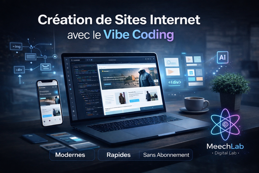 Je vais créer un site web moderne et professionnel en Vibe Coding par ...
