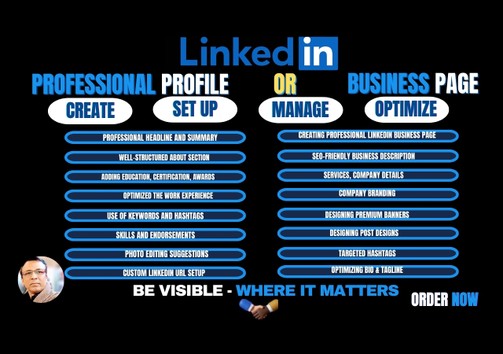 I will Create & Optimize a Professional LinkedIn Profile or Business ...