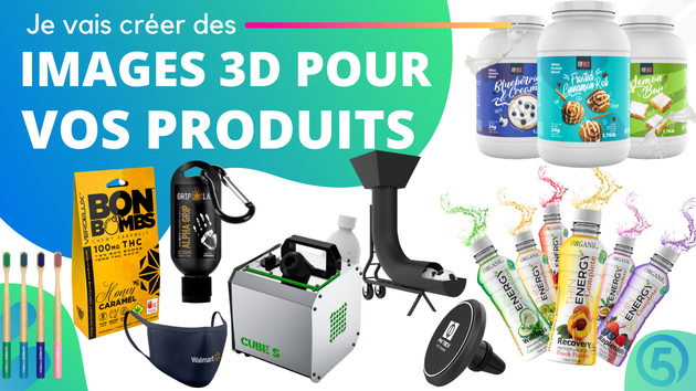 Je vais créer un Rendu 3D Photoréaliste pour votre produit par xPertiz